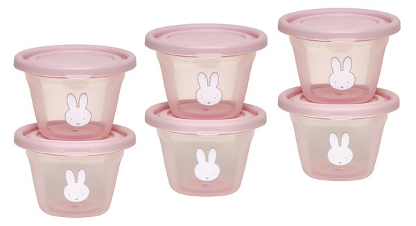 Φαγητοδοχεία (Σετ 6τμχ) Miffy Koko Pink 69-24707