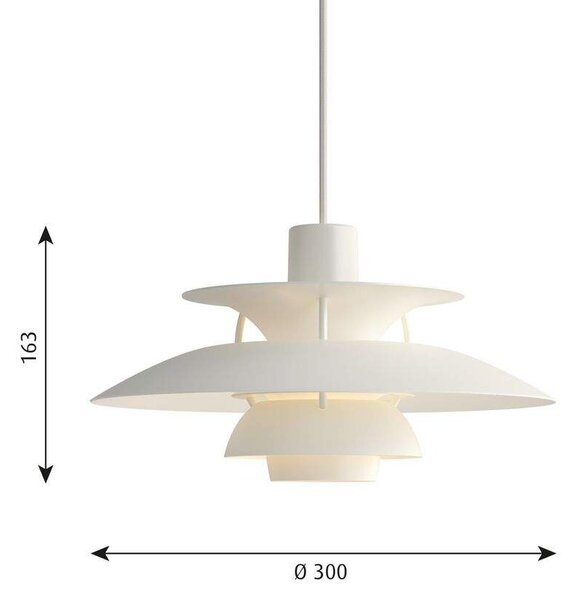 Louis Poulsen - Ph 5 Mini Κρεμαστό φωτιστικό Modern Λευκό Louis Poulsen