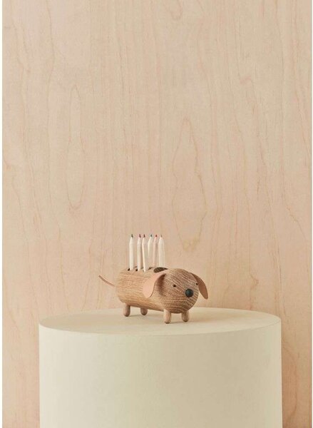 OYOY Living Design - Eddie Dog Pencil Holder Nature OYOY Living Design