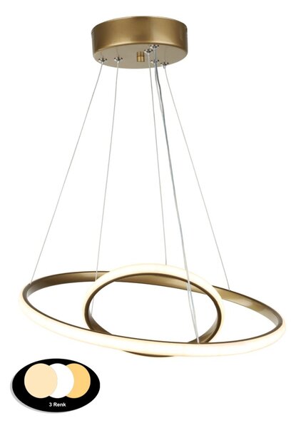 Φωτιστικό Οροφής LED 3 CCT Heronia Cronos 01-0445 Gold