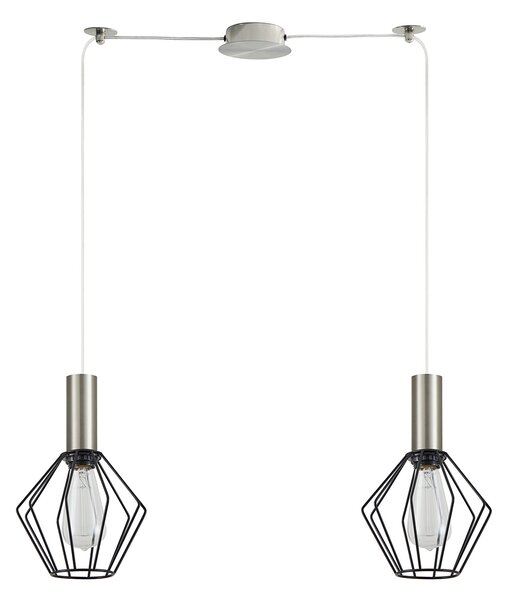 Φωτιστικό Οροφής Δίφωτο Homelighting 77-8438 Nickel