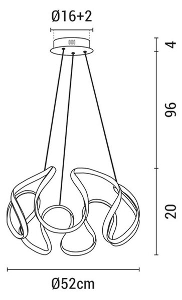 Φωτιστικό Οροφής LED Eurolamp 144-15008