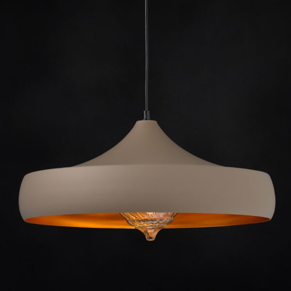 Φωτιστικό Οροφής Μονόφωτο Aca Caliphate KS07961PKG Brown/Gold