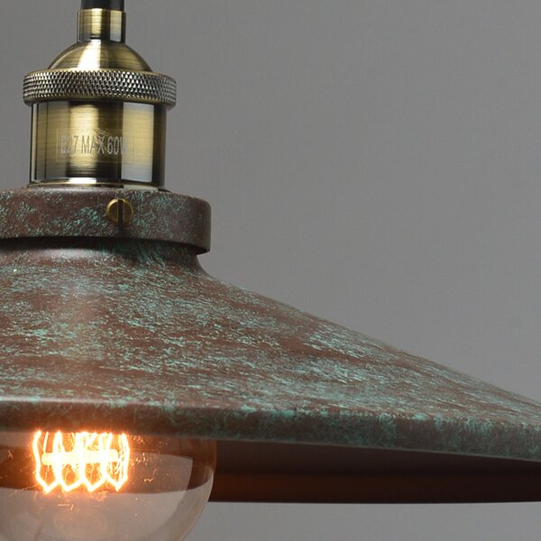 Φωτιστικό Οροφής Μονόφωτο Aca Hippolyte KS1288P361RT Rust