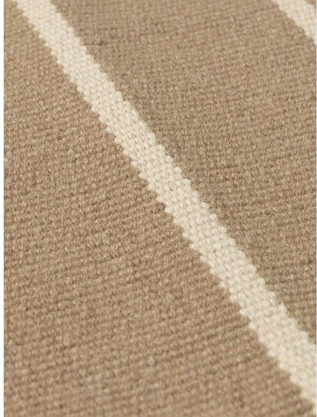 Ferm LIVING - Calm Kelim Runner 80x200 Dark Sand/Off-white ferm LIVING