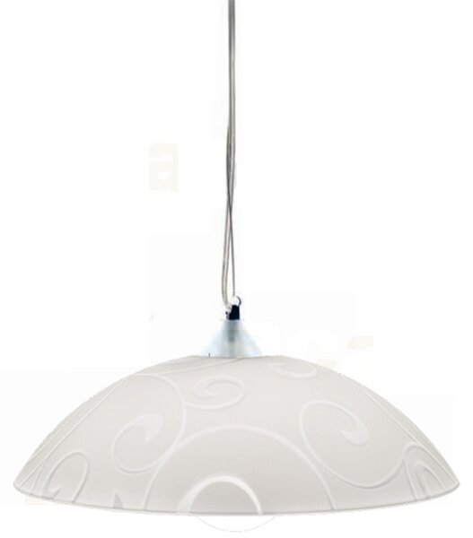 Φωτιστικό Οροφής Μονόφωτο Aca Chaplin DLA321C1 Chrome/White