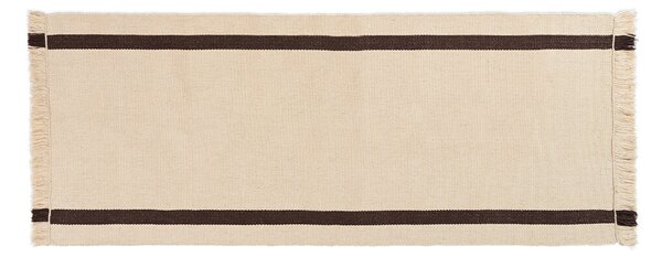 Ferm LIVING - Calm Kelim Runner 80x200 Off-white/Coffee ferm LIVING