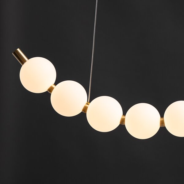 Φωτιστικό Οροφής Μονόφωτο LED Aca Lolly HM238LEDP13 Brass Gold/White