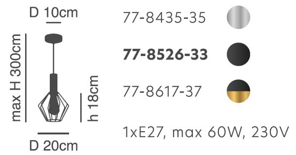 Φωτιστικό Οροφής Μονόφωτο Homelighting 77-8617 Gold