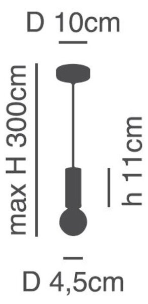 Φωτιστικό Οροφής Μονόφωτο Homelighting Adept Tube 77-8265 Nickel Matt