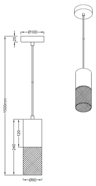 Φωτιστικό Οροφής Μονόφωτο Trio Lighting Tosh 304300132