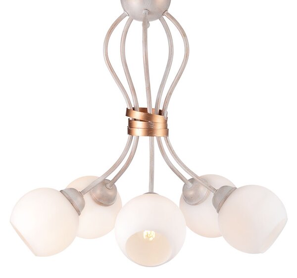 Φωτιστικό Οροφής Πολύφωτο Aca Foyer DL11695C White/Antique Gold
