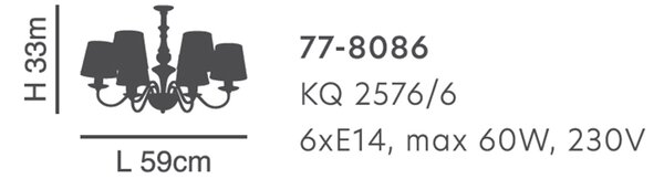 Φωτιστικό Οροφής Πολύφωτο Homelighting Belo 77-8086 White