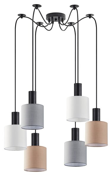 Φωτιστικό Οροφής Πολύφωτο Homelighting 77-8918 Flex Black