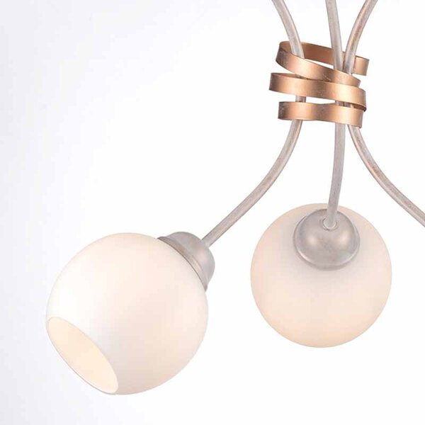 Φωτιστικό Οροφής Τρίφωτο Aca Foyer DL11693C White/Antique Gold
