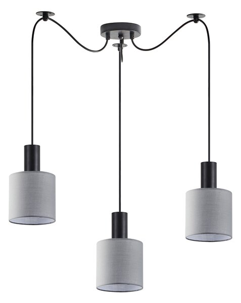 Φωτιστικό Οροφής Τρίφωτο Homelighting 77-8514 Black/Grey