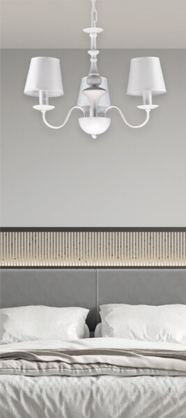 Φωτιστικό Οροφής Τρίφωτο Homelighting Belo 77-8085 White