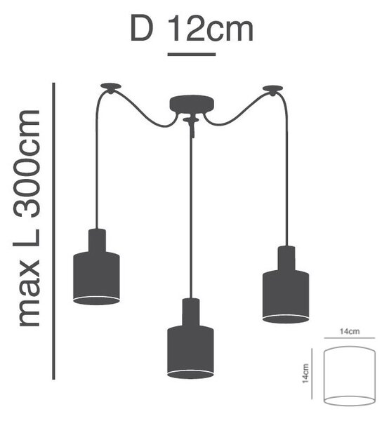Φωτιστικό Οροφής Τρίφωτο Homelighting 77-8934 Flex Nickel