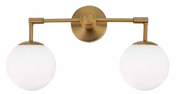 Φωτιστικό Πλαφονιέρα Aca Thetis V360502W Brass