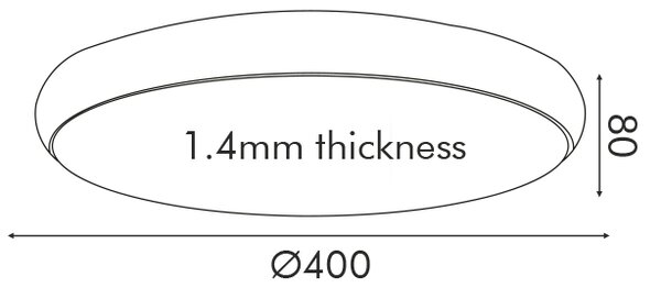 Φωτιστικό Πλαφονιέρα LED 3 CCT Aca Kallista HM27LEDC40WHCCT Matt White/Sandblast