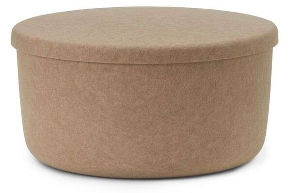 Normann Copenhagen - Hide Storage Pouf Large Sand Normann Copenhagen