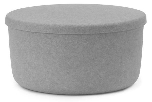 Normann Copenhagen - Hide Storage Pouf Large Grey Normann Copenhagen