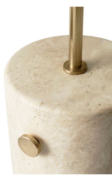 Audo Copenhagen - JWDA Φωτιστικό δαπέδου Travertine/Brushed Brass Audo Copenhagen