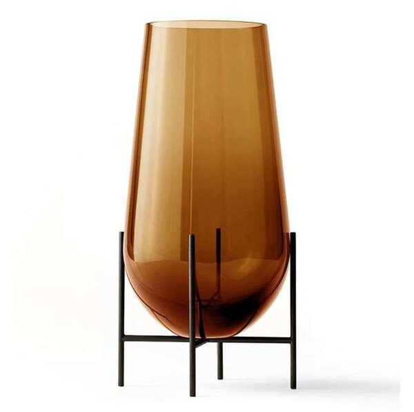 Audo Copenhagen - Echasse Vase L Amber/Bronzed Brass Audo Copenhagen