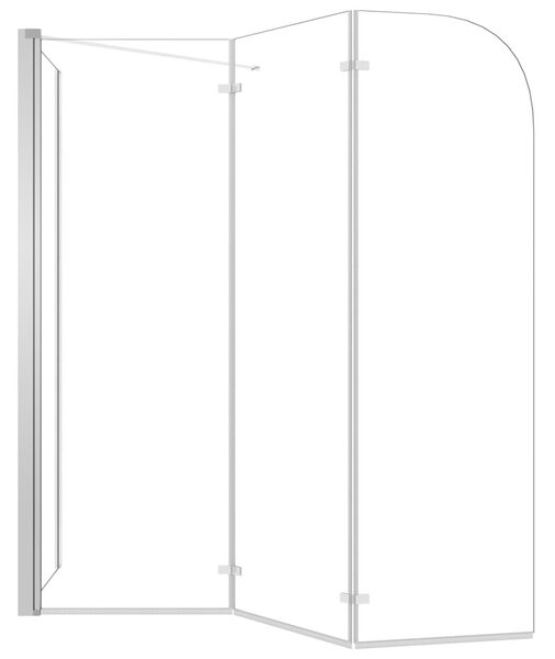 Καμπίνα Μπανιέρας Διαφανής 120 x 69 x 130 εκ. Ψημένο Γυαλί