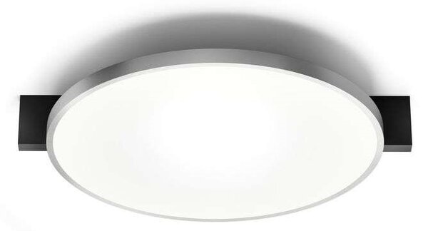 Light-Point - Inlay Round C2 Φωτιστικό οροφής Matt Black/Satin Silver