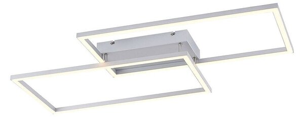 Lucande - Muir LED Long Φωτιστικό οροφής CCT Ασημένιο Lucande