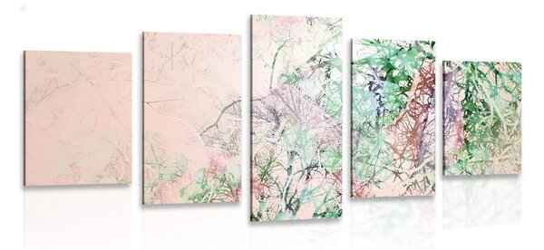 Πεντάπτυχος πίνακας αφηρημένα κλαδιά
