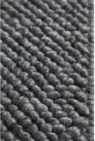 Woud - Tact Rug 90x140 Anthracite Grey Woud