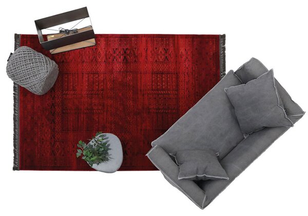Χαλί (240x350) Royal Carpet Afgan 7504H D.Red