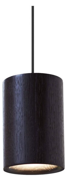 Terence Woodgate - Solid Κρεμαστό φωτιστικό Cylinder Black Stained Oak