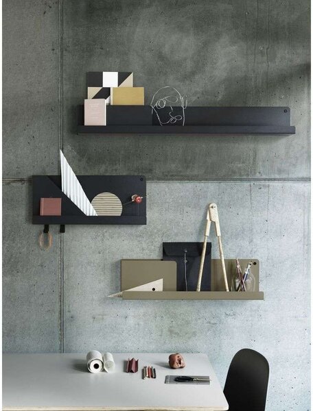 Muuto - Folded Shelves 96x13 Deep Κόκκινο Muuto