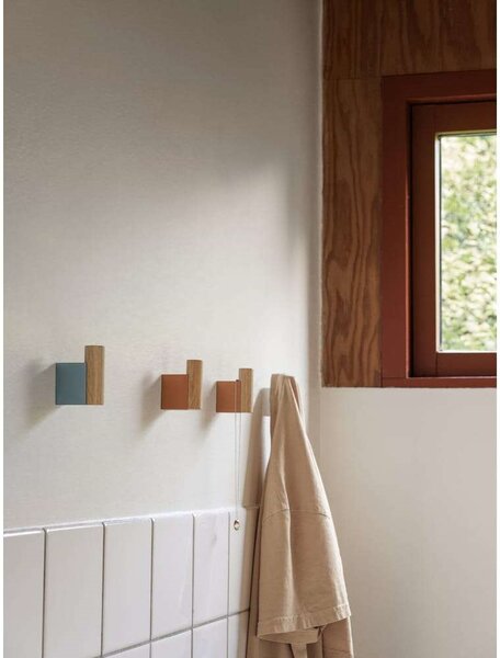 Muuto - Attach Coat Hook Set of 2 Oak/Pale Blue Muuto