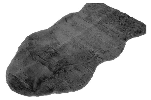 Χαλί Διαδρόμου Γούνινο (80x150) Polcarpet Rabbit Animal Shape D.Grey