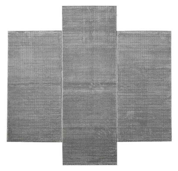 Χαλιά Κρεβατοκάμαρας (Σετ 3τμχ) Polcarpet Petra Stone 1044 Grey