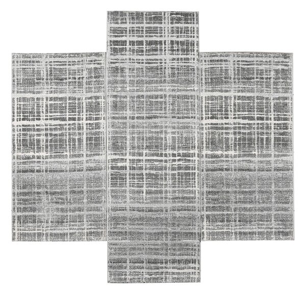 Χαλιά Κρεβατοκάμαρας (Σετ 3τμχ) Polcarpet Petra Stone 1304 Grey