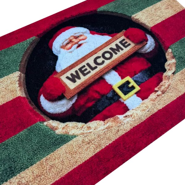 Χριστουγεννιάτικο Πατάκι Εισόδου (45x75) Pol Rugs & Mats Season Santa Welcome