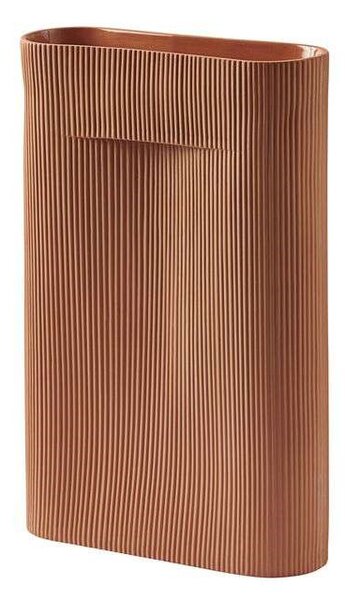 Muuto - Ridge Vase H48,5 Terracotta Muuto