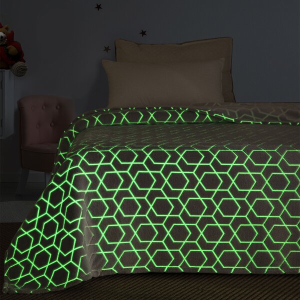 Φωσφοριζέ Κουβέρτα Fleece Υπέρδιπλη (220x240) Palamaiki Luminous Dune