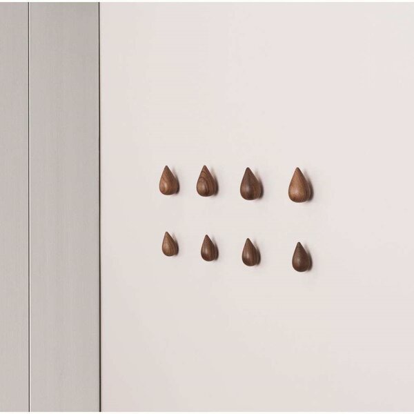 Normann Copenhagen - Dropit Hooks Large 2 τεμ. Walnut Normann Copenhagen