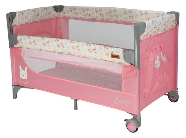 Παρκοκρέβατο 2 Θέσεων (0+ Μηνών/Έως 15kg) Bebe Stars Animal Bunny 886-185
