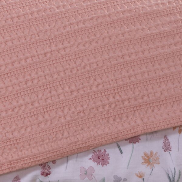 Κουβέρτα Πικέ Υπέρδιπλη (220x240) Nef-Nef Homeware Cool Salmon
