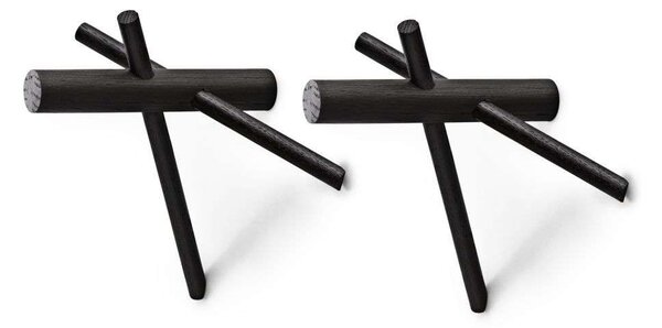 Normann Copenhagen - Sticks Hooks 2 τεμ. Black Normann Copenhagen