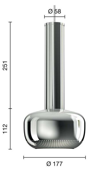 Louis Poulsen - VL 56 Pendant High-Gloss Chrome-Plated Louis Poulsen