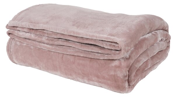 Κουβέρτα Fleece Υπέρδιπλη (220x240) Das Home Velour 1346 Pink