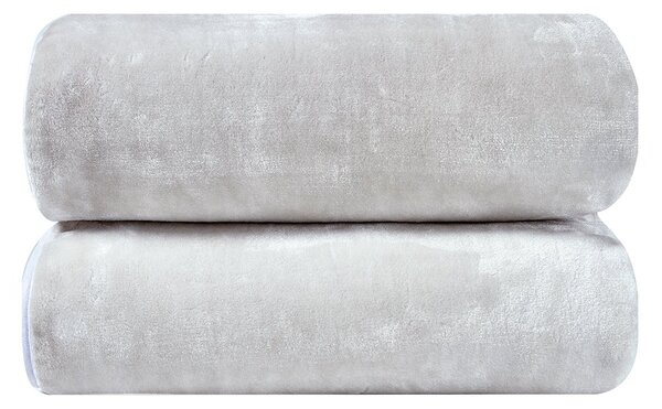 Κουβέρτα Βελουτέ Μονή (160x240) Kentia Loft Notte 00 White